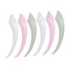 Beavorty 6pcs Stainless Steel Eyebrow Razors for Women Portable Facial Shaver Durable Eyebrow Trimming Tool in White Pink Green for Travel Daily Grooming view 1