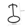 ERINGOGO Razor Shaving Brush Rack Soap Bowl Holder Portable Men's Grooming Tool for Travel Black view 3