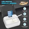 FullWoyi Nose Wax Kit Women Men,Nose Hair Waxing Kit with Adjustable LED Display,Ear Hair Removal Kit for Men 100 g Wax 70 Applicators,Constant Temp,USB Heated,Pocket-Size,White view 3