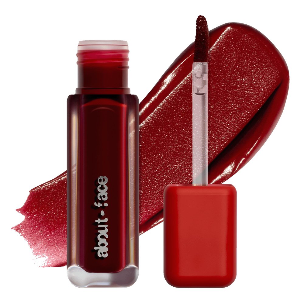 about-face Blur Matte Lip Plump  Soft-Matte Liquid Lipstick with Plumping Effect  Hydrating, Vegan, Cruelty-Free, Clean Beauty  0.2 oz (Petit Rouge - Nude Brown)