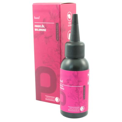 Nail Oil Wild Rose 10ml  Nourishing Cuticle and Nail Care Oil with Rosehip, Jojoba, Almond & Sunflower Oils  Moisturizes, Softens & Adds Natural Shine