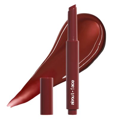 about-face Cherry Pick Lip Color Butter  High-Shine, Hydrating Lip Balm with Pomegranate Flower Extract & Cherry Butter  Vegan, Cruelty-Free, Clean Beauty  0.06 oz (The Cranberries  Spiced Wood)