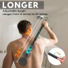 Back Scrubber for Shower, 24in Adjustable Handle Body Brush, Double Sided Shower Brush for Shower Exfoliating and Massage Can Produce Rich Foam, Long Handle Back Scrubber for Men Circular view 2