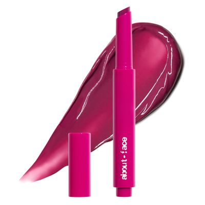about-face Cherry Pick Lip Color Butter  High-Shine, Hydrating Lip Balm with Pomegranate Flower Extract & Cherry Butter  Vegan, Cruelty-Free, Clean Beauty  0.06 oz (Berry Smash  Spring Violet)