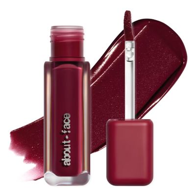 about-face Blur Matte Lip Plump  Soft-Matte Liquid Lipstick with Plumping Effect  Hydrating, Vegan, Cruelty-Free, Clean Beauty  0.2 oz (Elysian - Dusty Red)