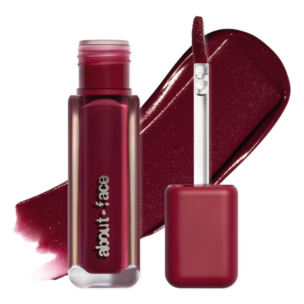about-face Blur Matte Lip Plump Soft-Matte Liquid Lipstick with Plumping Effect Hydrating, Vegan, Cruelty-Free, Clean Beauty 0.2 oz (Elysian - Dusty Red)