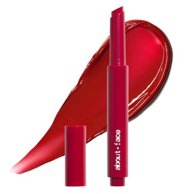 about-face Cherry Pick Lip Color Butter  High-Shine, Hydrating Lip Balm with Pomegranate Flower Extract & Cherry Butter  Vegan, Cruelty-Free, Clean Beauty  0.06 oz (Red)