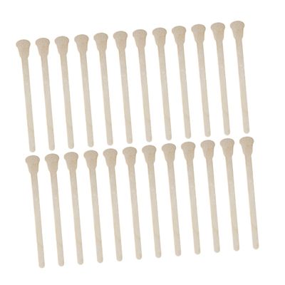 IWOWHERO 100pcs Disposable Wooden Sticks for Eyebrow and Facial Hair Removal Gentle Craft Applicator Tools for Waxing Lip and Nose Use