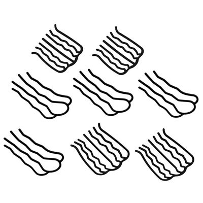 SAFIGLE Retro U-Shaped Hair Comb Clips 8-Piece Metal Hair Accessories for Women Side Combs Bun Holder for Styling and Updos
