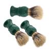 Didiseaon 3pcs Beard Grooming Tool Shaving Brush Wooden Handle Soft Bristles for Wet Shave Portable Travel Shaving Brush Men's Care Supplies view 1