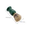 Didiseaon 3pcs Beard Grooming Tool Shaving Brush Wooden Handle Soft Bristles for Wet Shave Portable Travel Shaving Brush Men's Care Supplies view 2