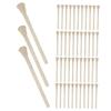 Healvian 100PCS Wooden Hair Waxing Sticks Disposable Craft Applicator Tools for Lip Nose Eyebrow Hair Removal Smooth Application Portable Design for Home Travel Use view 1