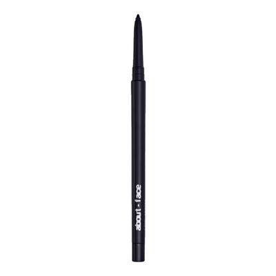 about-face Line Artist Longwear Gel Eyeliner Into The Void  High-Definition, Smudge-Proof, Waterproof, Matte Finish  Built-In Sharpener  Vegan, Cruelty-Free, Clean Beauty  0.012 oz (Matte Black)