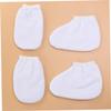 FRCOLOR 2pairs Cover Paraffin Wax Mitts for Hand Foot Insulated Mitts Cloth Eczema Gloves view 2