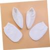 FRCOLOR 2pairs Cover Paraffin Wax Mitts for Hand Foot Insulated Mitts Cloth Eczema Gloves view 3