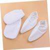 FRCOLOR 2pairs Cover Paraffin Wax Mitts for Hand Foot Insulated Mitts Cloth Eczema Gloves view 4