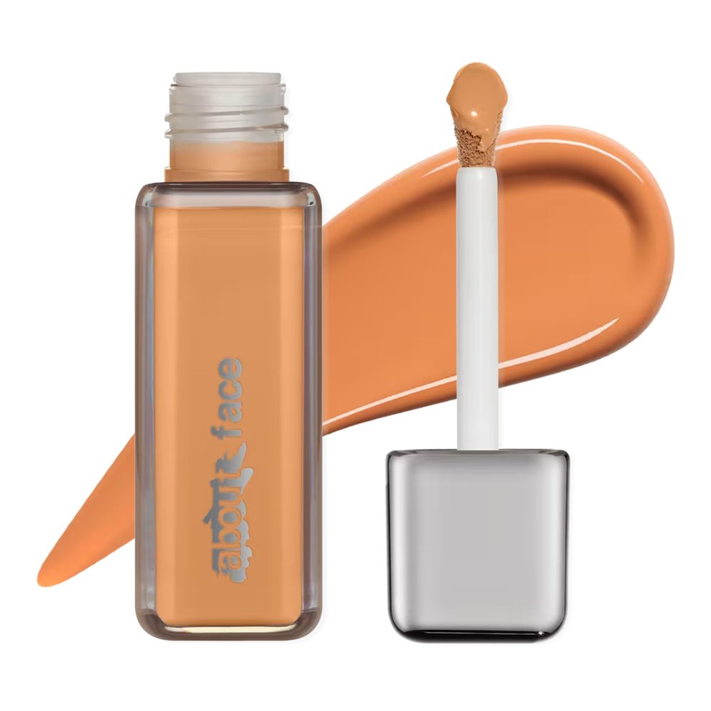 about-face THE PERFORMER Skin-Focused Foundation M3Peach  Medium Coverage, Long-Wear, Breathable & Buildable Base  Clean, Vegan, Hydrating Formula with Blue Agave & Chlorella  1.08oz