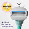 Flamingo Moisture Plus Women's Razor Set - No Shave Gel Needed - 1 Razor Handle, 1 Blade Refill, Shower Holder - Seafoam view 3