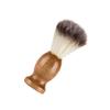 Ipetboom Natural Wooden Beard Brush Nylon Bristles for Men Professional Shaving and Facial Hair Grooming Tool 1 Piece for Beard Care view 1