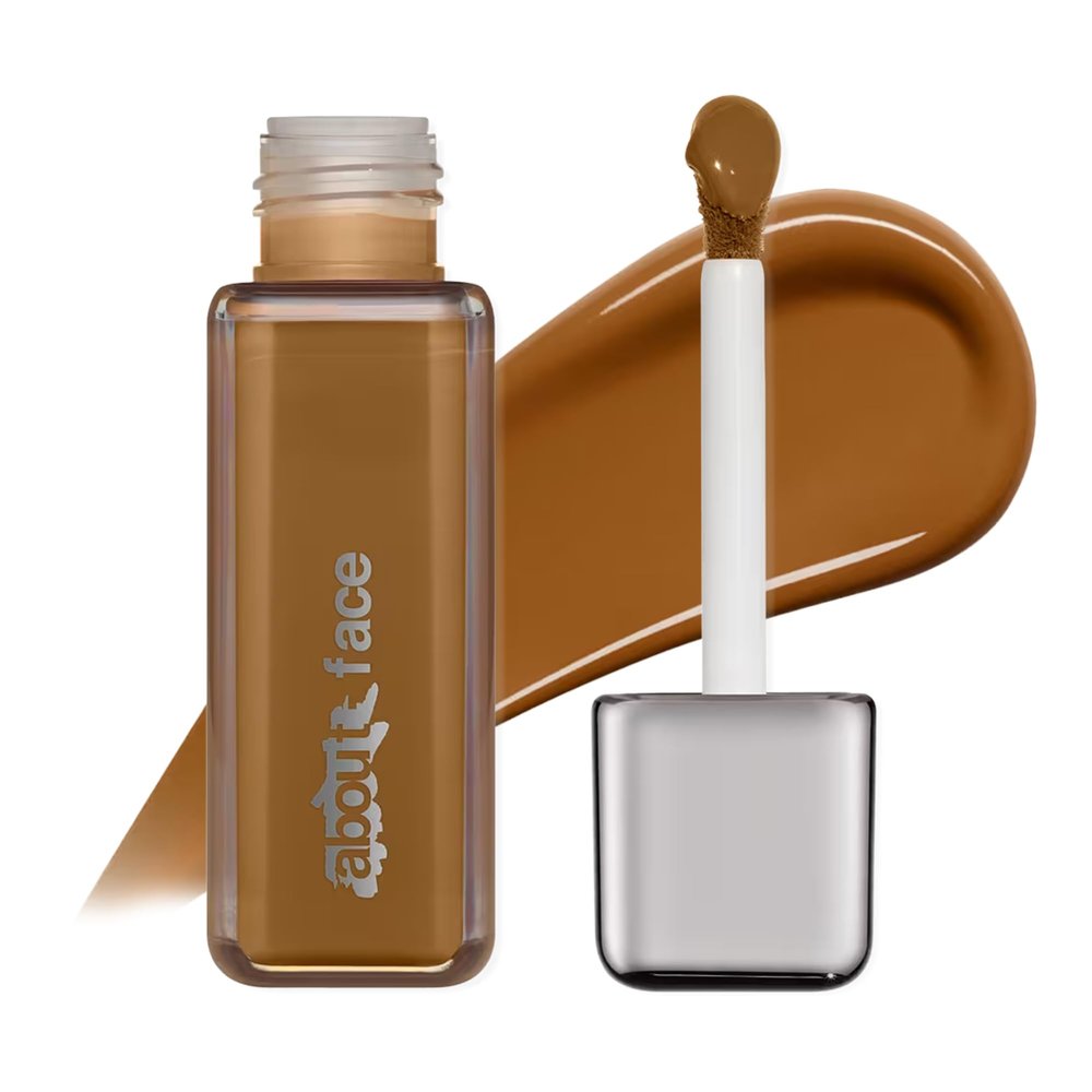 about-face THE PERFORMER Skin-Focused Foundation D1Olive Medium Coverage, Long-Wear, Breathable & Buildable Base Clean, Vegan, Hydrating Formula with Blue Agave & Chlorella 1.08oz