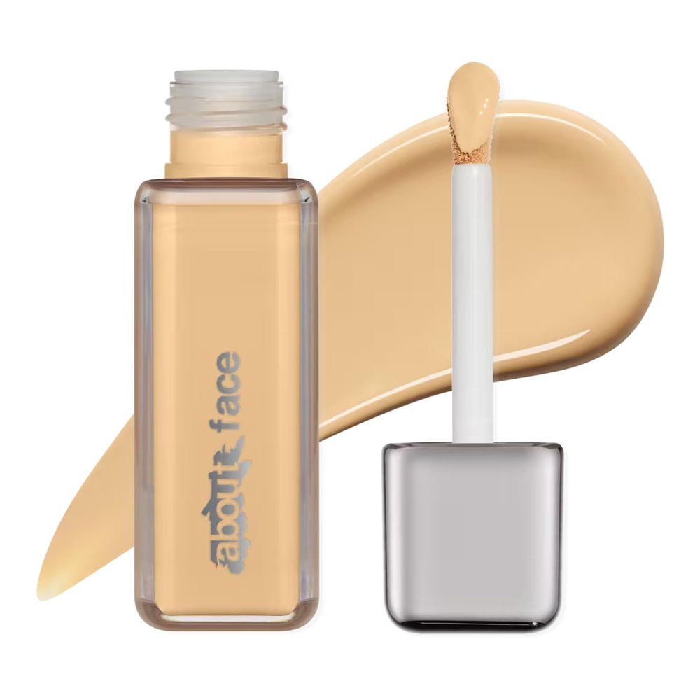 about-face THE PERFORMER Skin-Focused Foundation LM1Warm Medium Coverage, Long-Wear, Breathable & Buildable Base  Clean, Vegan, Hydrating Formula with Blue Agave & Chlorella  1.08oz