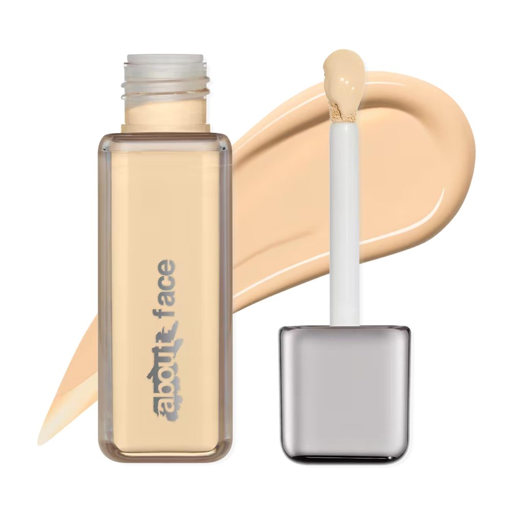about-face THE PERFORMER Skin-Focused Foundation L1Warm  Medium Coverage, Long-Wear, Breathable & Buildable Base  Clean, Vegan, Hydrating Formula with Blue Agave & Chlorella  1.08oz