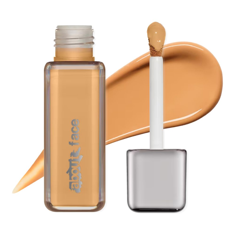 about-face THE PERFORMER Skin-Focused Foundation M3Warm  Medium Coverage, Long-Wear, Breathable & Buildable Base  Clean, Vegan, Hydrating Formula with Blue Agave & Chlorella  1.08oz