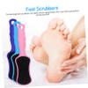 ADOCARN 6 Pcs Foot Scrubber Exfoliating Foot Files for Dead Skin Removal User Friendly Handle Sturdy Design for Pedicures Includes Blue Pink Purple Colors view 2
