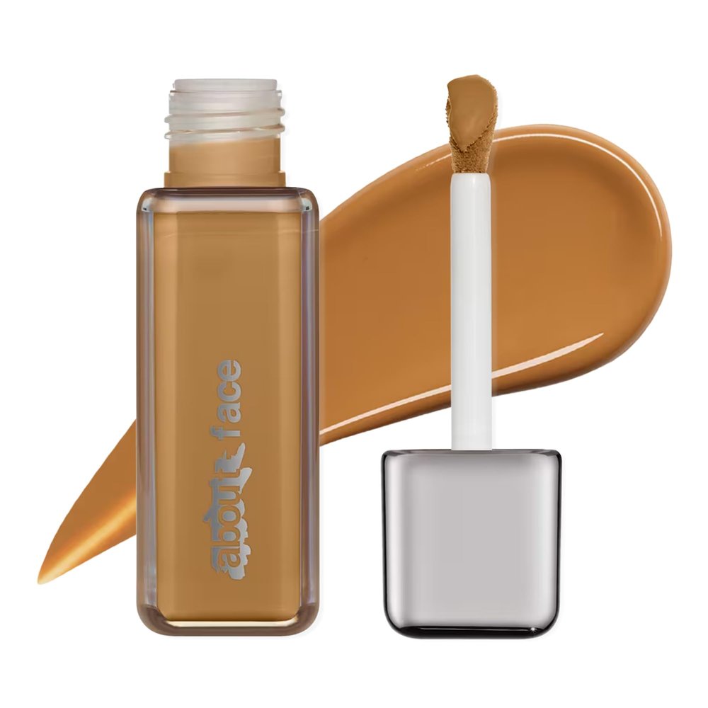 about-face THE PERFORMER Skin-Focused Foundation MD2Olive  Medium Coverage, Long-Wear, Breathable & Buildable Base  Clean, Vegan, Hydrating Formula with Blue Agave & Chlorella  1.08oz