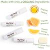 100% Organic Lip Balm Hydrating, Grass-Fed Beef Tallow Lip Balm, Made with Pasture Raised Tallow, Honey, Beeswax, & Orange Essential Oil, Lip Balms & Moisturizers - Bulk Pack of 3 view 2