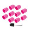 Gogogmee 10pcs Nail Sanding Caps for Nail Drill Manicure Grinding Head Polisher Compatible with Electric Files Suitable for Home and Salon Use view 1