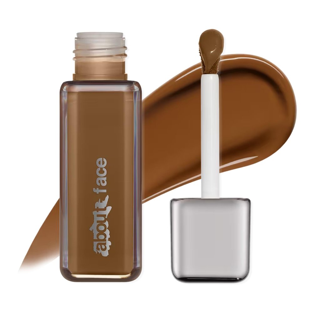 about-face THE PERFORMER Skin-Focused Foundation D2Olive  Medium Coverage, Long-Wear, Breathable & Buildable Base  Clean, Vegan, Hydrating Formula with Blue Agave & Chlorella  1.08oz
