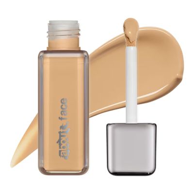 about-face THE PERFORMER Skin-Focused Foundation LM2Neutral  Medium Coverage, Long-Wear, Breathable & Buildable Base  Clean, Vegan, Hydrating Formula with Blue Agave & Chlorella  1.08oz