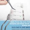 A2Z - Stainless Steel Curved Serrated Tip Multipurpose Tweezers for Craft Repairing (2) view 3
