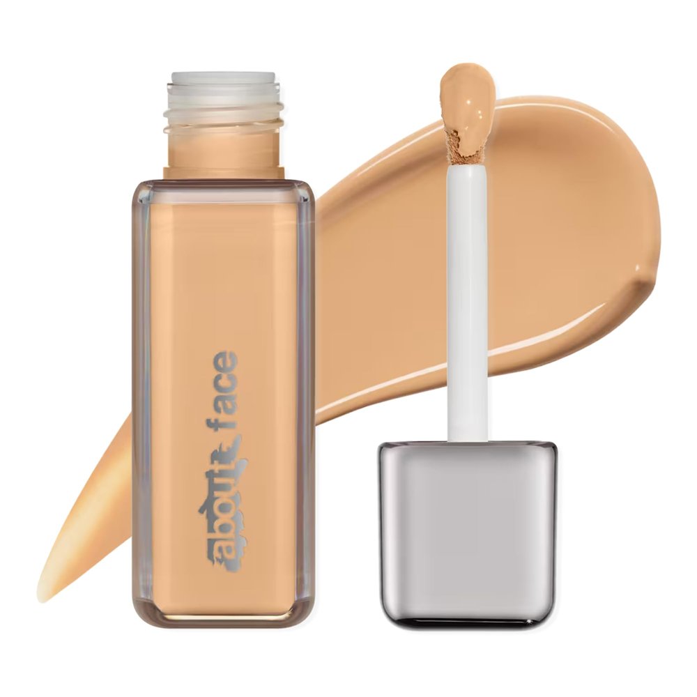 about-face THE PERFORMER Skin-Focused Foundation LM2Peach  Medium Coverage, Long-Wear, Breathable & Buildable Base  Clean, Vegan, Hydrating Formula with Blue Agave & Chlorella  1.08oz