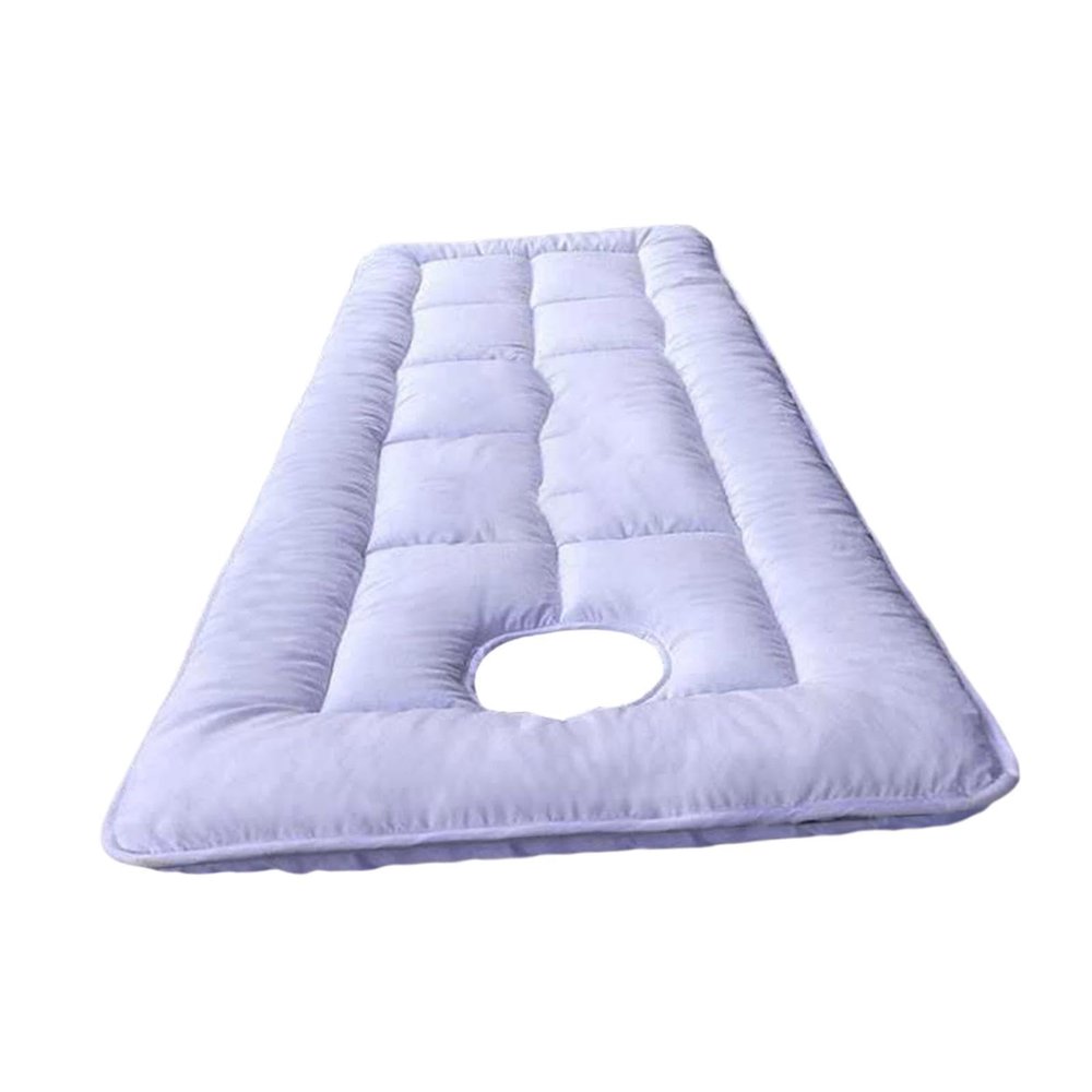 predolo SPA Massage Table Pad Bed Mat with Face Opening for Beauty Treatment in Hotels, White