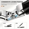 Extra Wide Opening Thick Nail Clippers with Comfort Handle and Nail Catcher - Ideal for Seniors and Thick Nails view 3