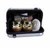 5 Pack Sublimation Blank PC Hard Shell Cosmetic Case with Aluminium Parts for DIY Heat Transfer Print,Carrying Hard Bag, Protective Storage Case Bag for Travel Water Resistant Crash Proof view 4