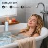 Bath Jets for Tub,Portable Bath Spa Massager with Jet&Bubble Modes,3-Speed Adjustable Dual Nozzles Rechargeable Bathtub Bubble Jet for Muscle Relaxation,Bathtub Jacuzzi at Home view 4