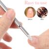 180 Grit Sandpaper, Sheets Dual Ended Nail Cuticle Pusher, Foot Salon Sandpaper, Cuticle File for Keratinized, Refill Nails Pre Polishing Manicure Treatment Tool view 4