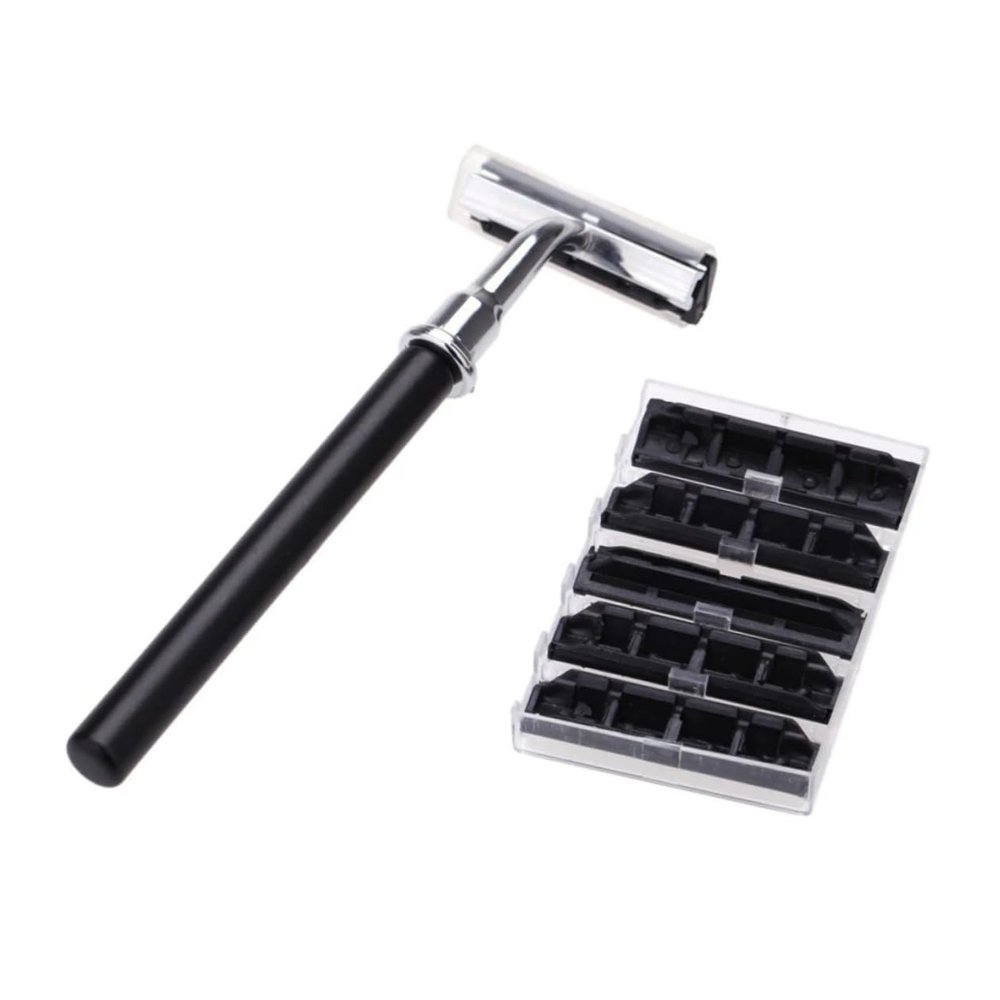 GALPADA Hand Shaver Razor Kit for Men with Heavy Shaving Soap Bowl Durable Brush and Rust Stand present for Dad Boyfriend or Husband Easy Control and Smooth Shaving Experience