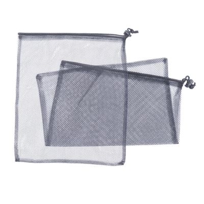 10 pcs Portable Mesh Storage Bags for Bath Products Lightweight and Carrier for Gym Travel Beach and Camping for Organizing Toiletries Black