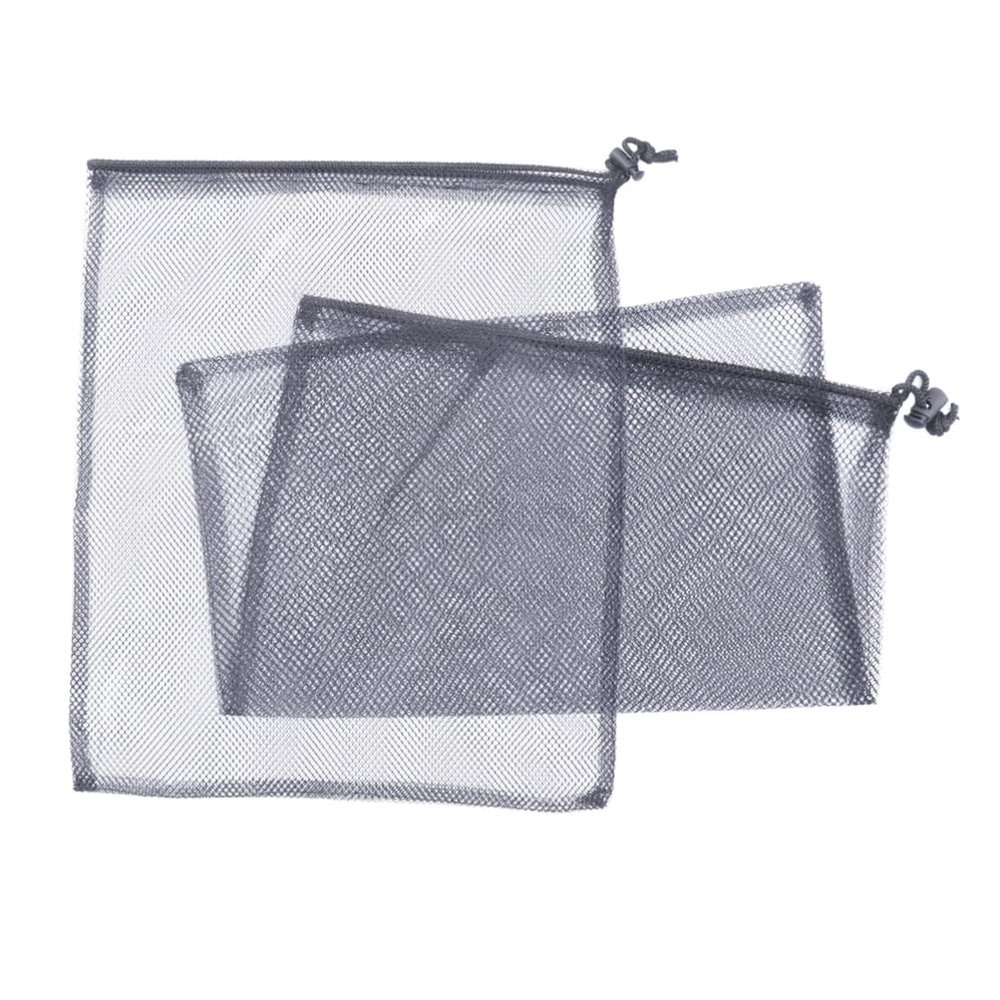 10 pcs Portable Mesh Storage Bags for Bath Products Lightweight and Carrier for Gym Travel Beach and Camping for Organizing Toiletries Black
