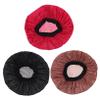 3Pcs Women Wide Brimmed Hair Protector Sleeping Cap Elastic Polyester Bonnet for Curly Hair Makeup and Face Washing view 1
