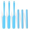 6Pcs silicone wax applicator Non-stick Waxing Applicator Hair Removal Sticks Applicator Spatula Reusable Hard Wax Scraper for Home Salon Body Use (Blue) view 1