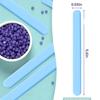 6Pcs silicone wax applicator Non-stick Waxing Applicator Hair Removal Sticks Applicator Spatula Reusable Hard Wax Scraper for Home Salon Body Use (Blue) view 3