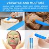 6Pcs silicone wax applicator Non-stick Waxing Applicator Hair Removal Sticks Applicator Spatula Reusable Hard Wax Scraper for Home Salon Body Use (Blue) view 4
