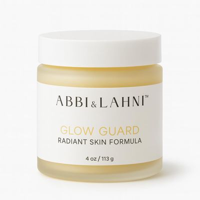 Abbi & Lahni Glow Guard Nourishing Organic Balm for Face & Body | Hydrating Moisturizer with Red Raspberry & Carrot Seed Oil, 4 oz