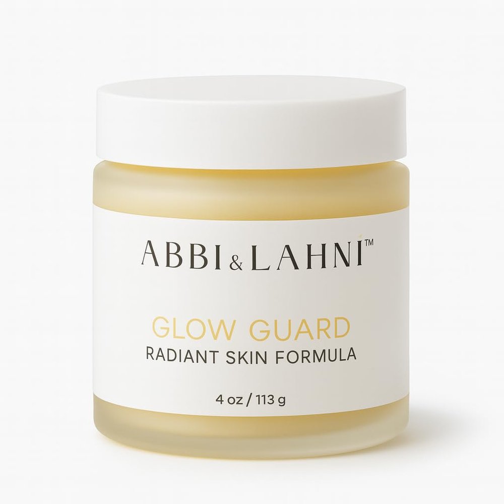 Abbi & Lahni Glow Guard Nourishing Organic Balm for Face & Body | Hydrating Moisturizer with Red Raspberry & Carrot Seed Oil, 4 oz