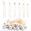 36 Pcs Pearl Hair Pins Set, Elegant Wedding Hair Accessories with Varied Pearl Sizes, Bridal Hair Clips for Women and Bridesmaids (Gold) view 1